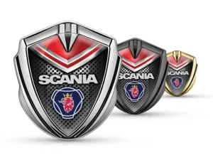 Scania Emblem Car Badge Racing Design Glossy Finish